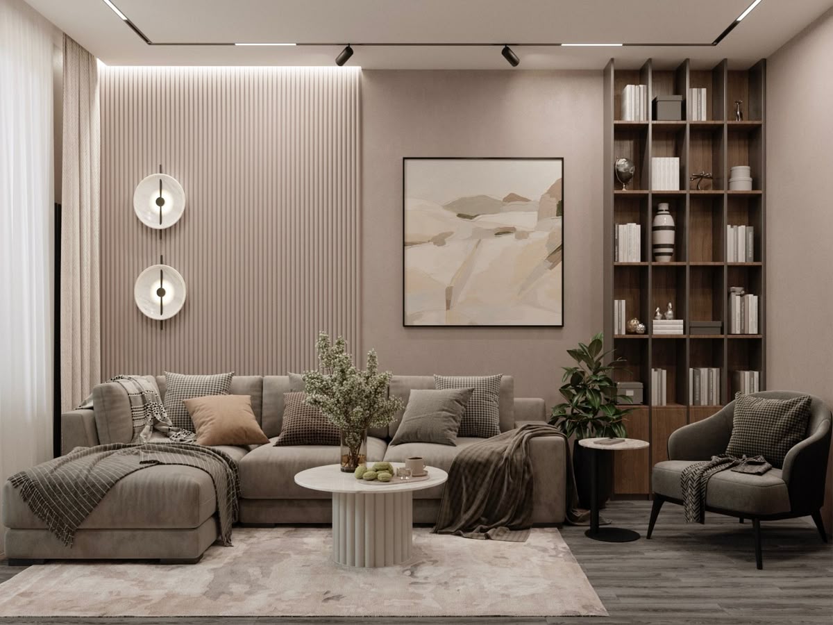 Contemporary living room by Naveriqo
